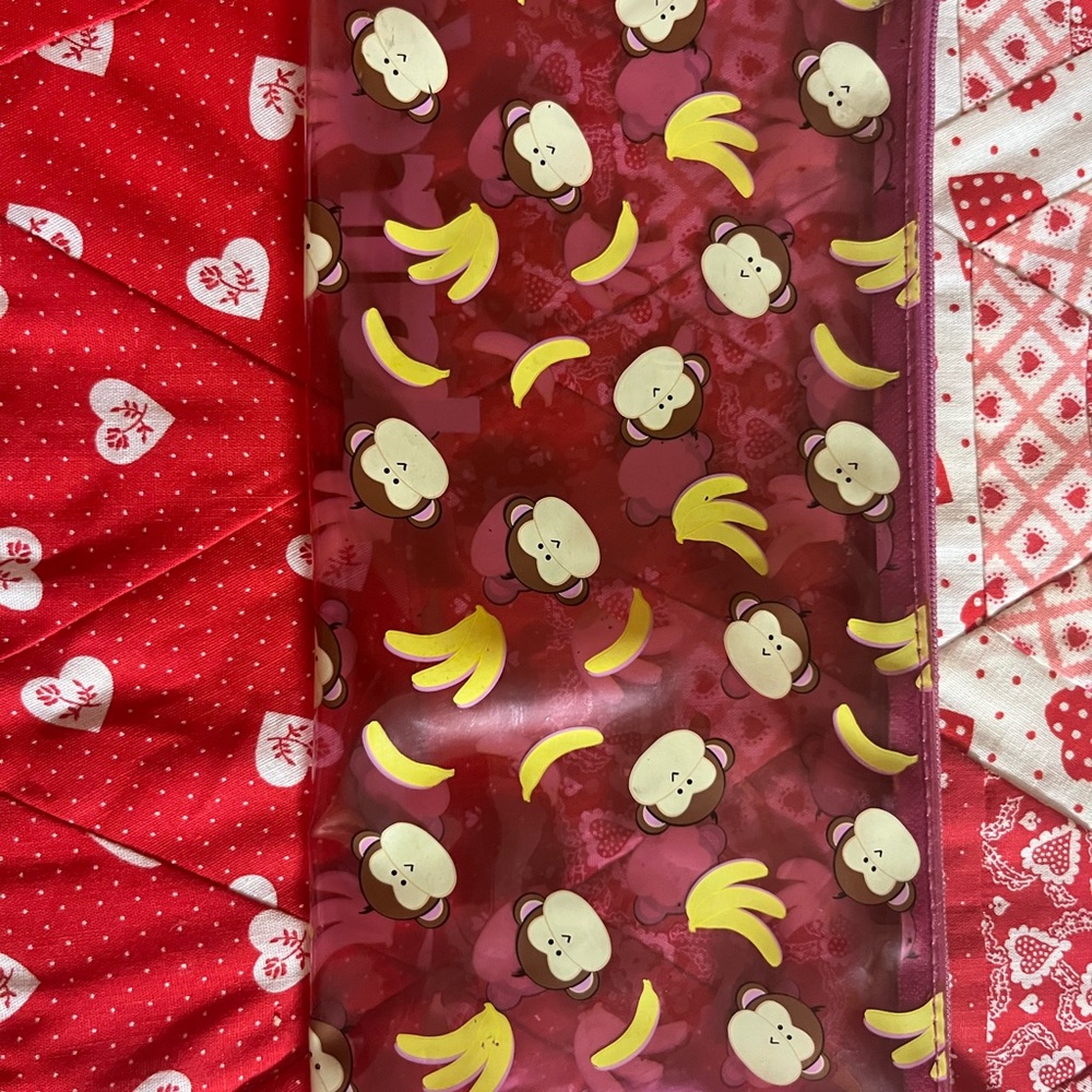 Adorable Monkey Print Kids Skirt in Red